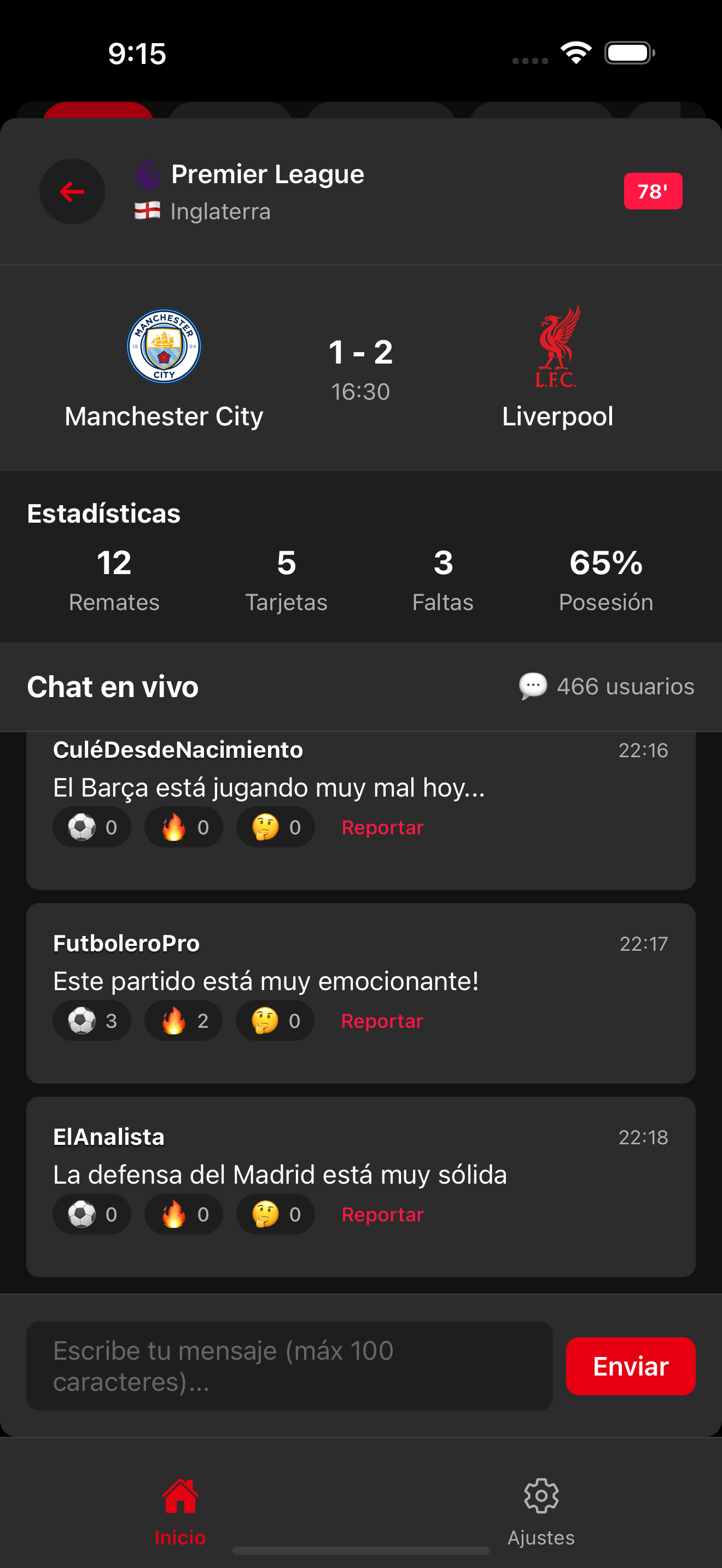 Chat en vivo de OffSide